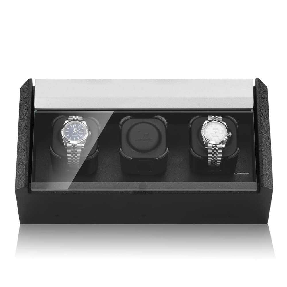 Uhrenbeweger Carat für 3 Uhren Watch Winder for 3 Watches Black