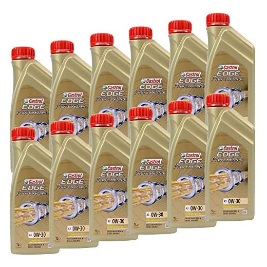 12 x 1 L liter Castrol Edge Professional Titanium FST A3 0W-30 motorolja