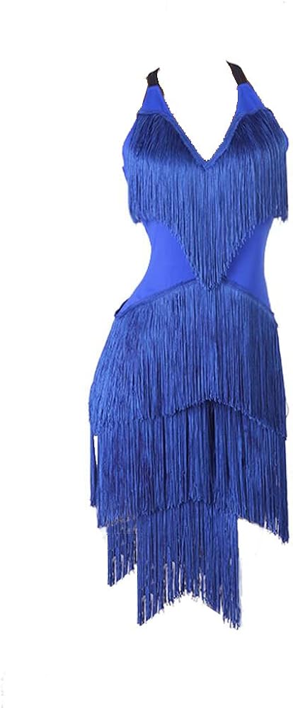 white christmas dresses Northern Sky Fringe Puff Sleeve Midi Dress Denim Blue
