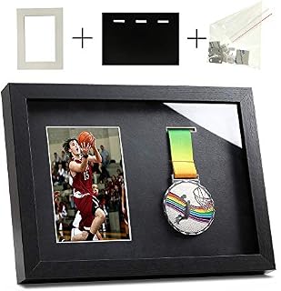 Iheipye Medal Display Shadow Box - 3 Medal Display case - Perfect Medal