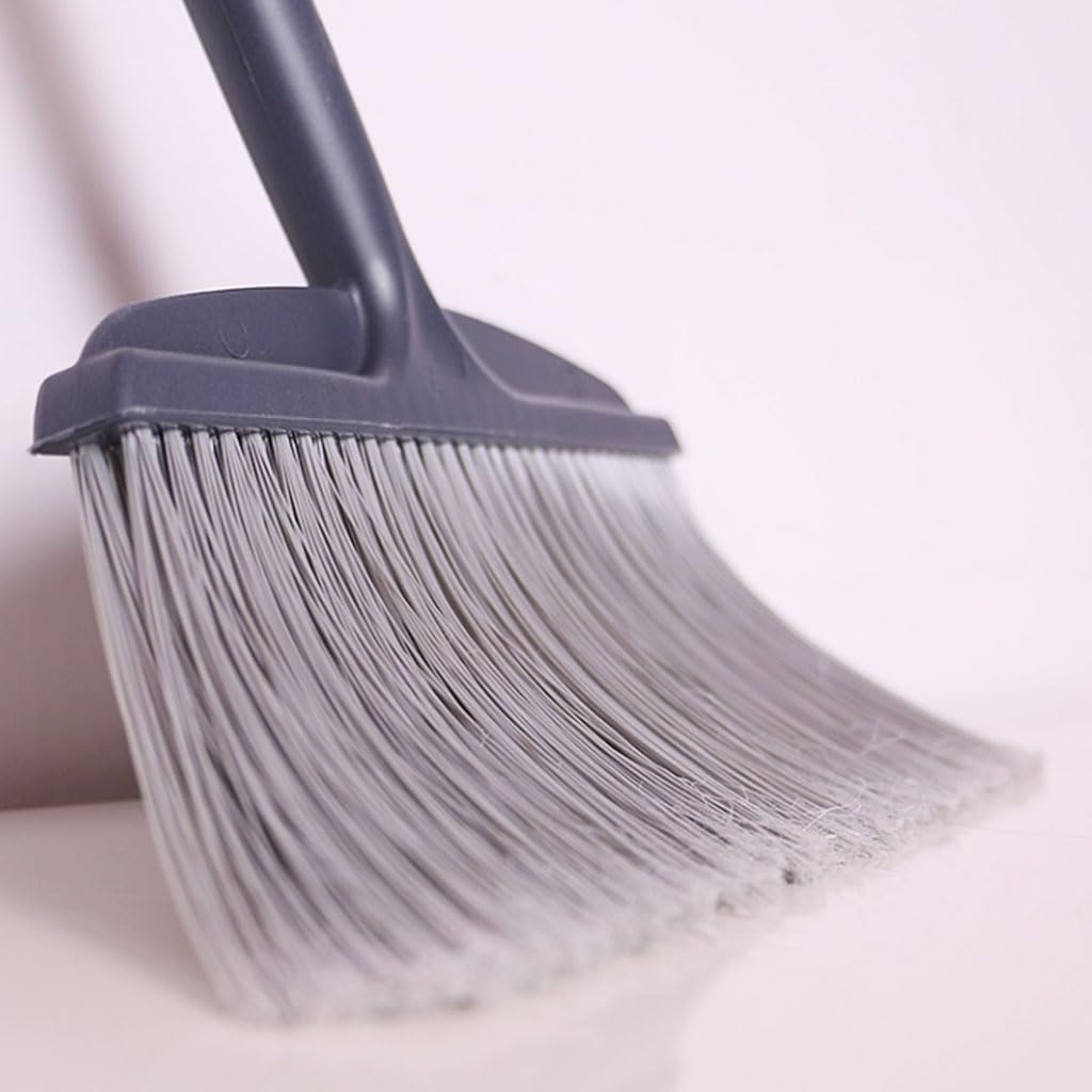 Blaues Besen- und Kehrschaufel-Set, Faltbare Kehrschaufel mit langem Griff, Kehrmaschine, Reinigungsmittel für zu Hause