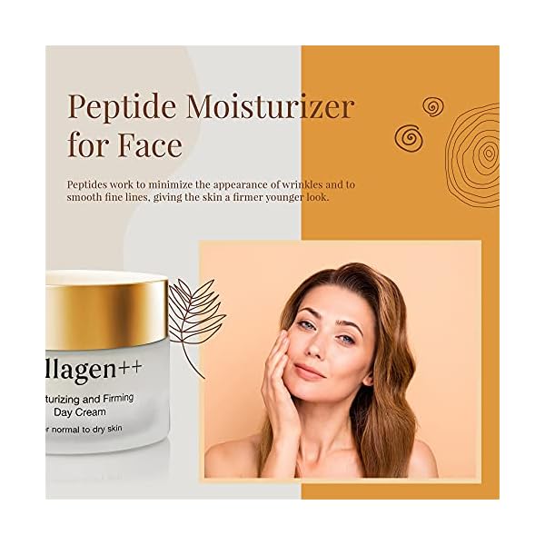 Collagen-Anti-Aging-Moisturizing-and-Firming-Day-Cream-Hydrating-Collagen-Cream-Anti-Wrinkle-Face-Neck-with-Collagen-Peptide Collagen++ Anti-Aging Day Cream, Firming & Hydrating for Dry Skin, Unscented 1.7oz