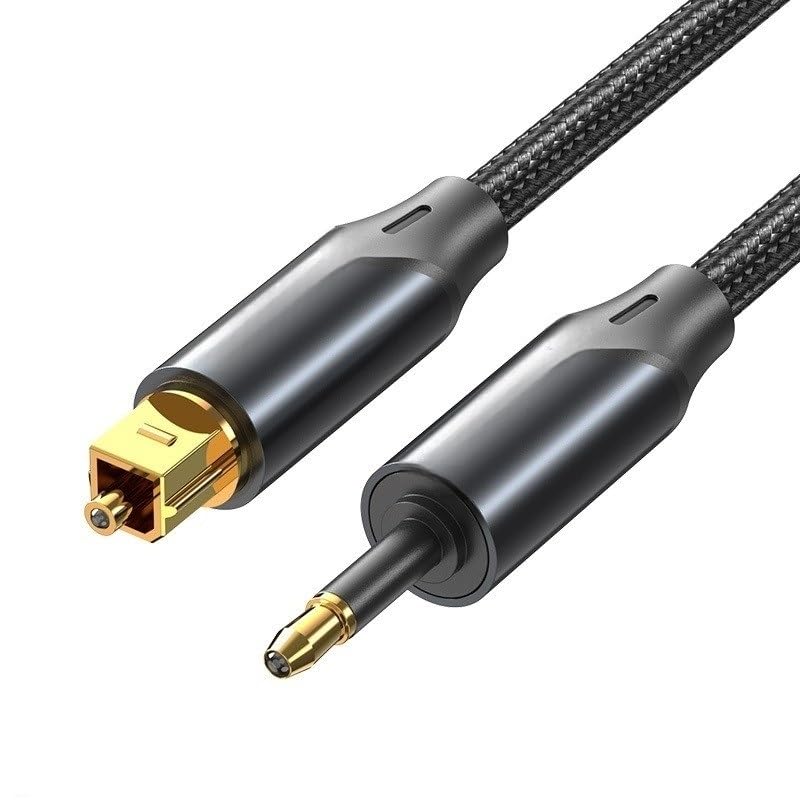 Wen ST 3.5mm Digital Optical Audio Cable Coaxial Cable for Amplifiers Blu-ray 360 P;S/4 Soundbar Fiber Cable(5m)