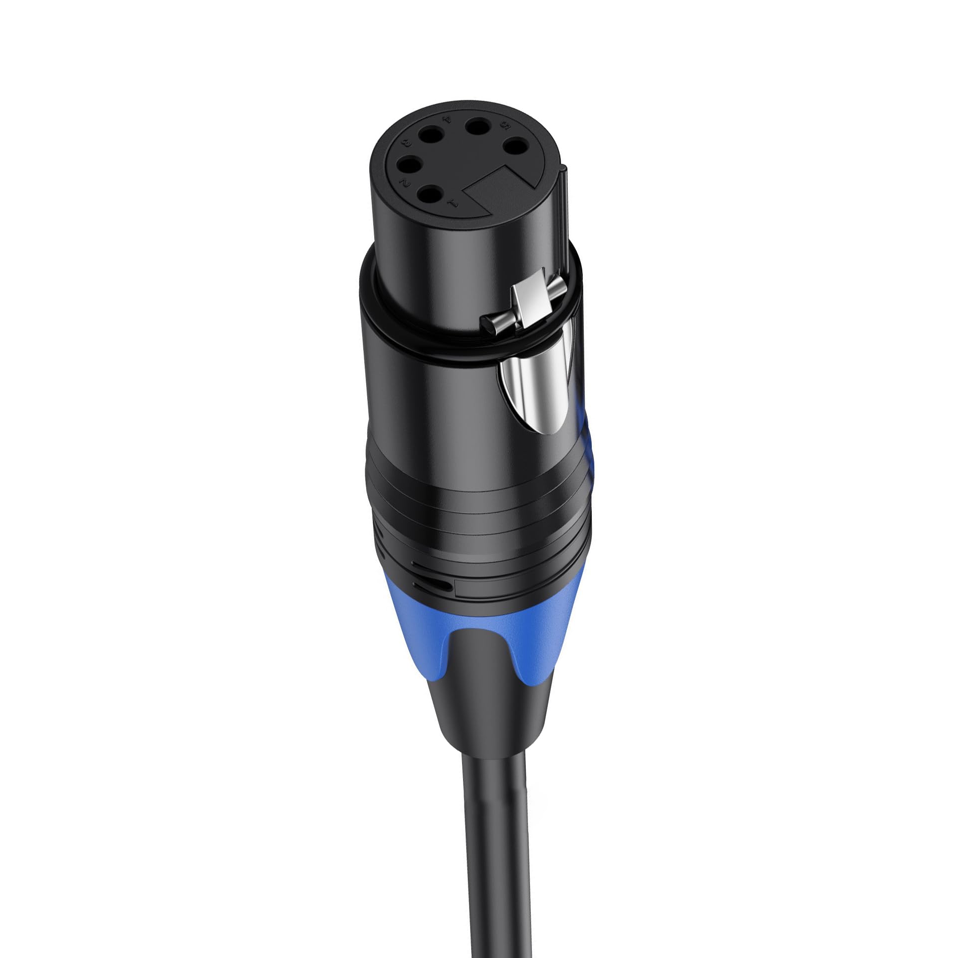 Hanprmeee 3 Pin XLR Male to 5 Pin XLR Female DMX Adapter Cable for Microphone DMX DMX512 Stage Lighting Turnaround (0.3M) - Image 3