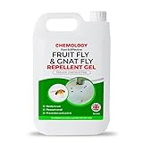 CHEMOLOGY Fruit Fly & Drain Gant Eliminator – Natural Gnat & Sewer Fly Remover for Kitchen & Bathroom Drains | UK-Made Formula