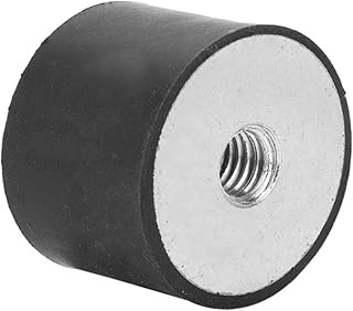 GTPBAO Stud Bushing M6 Rubber Mount, Anti Vibration Rubber Isolator Mount Female Thread Vibration Bobbin Isolator Damper Mounting Feet Threaded Isolator (Color : M6 20x15mm)