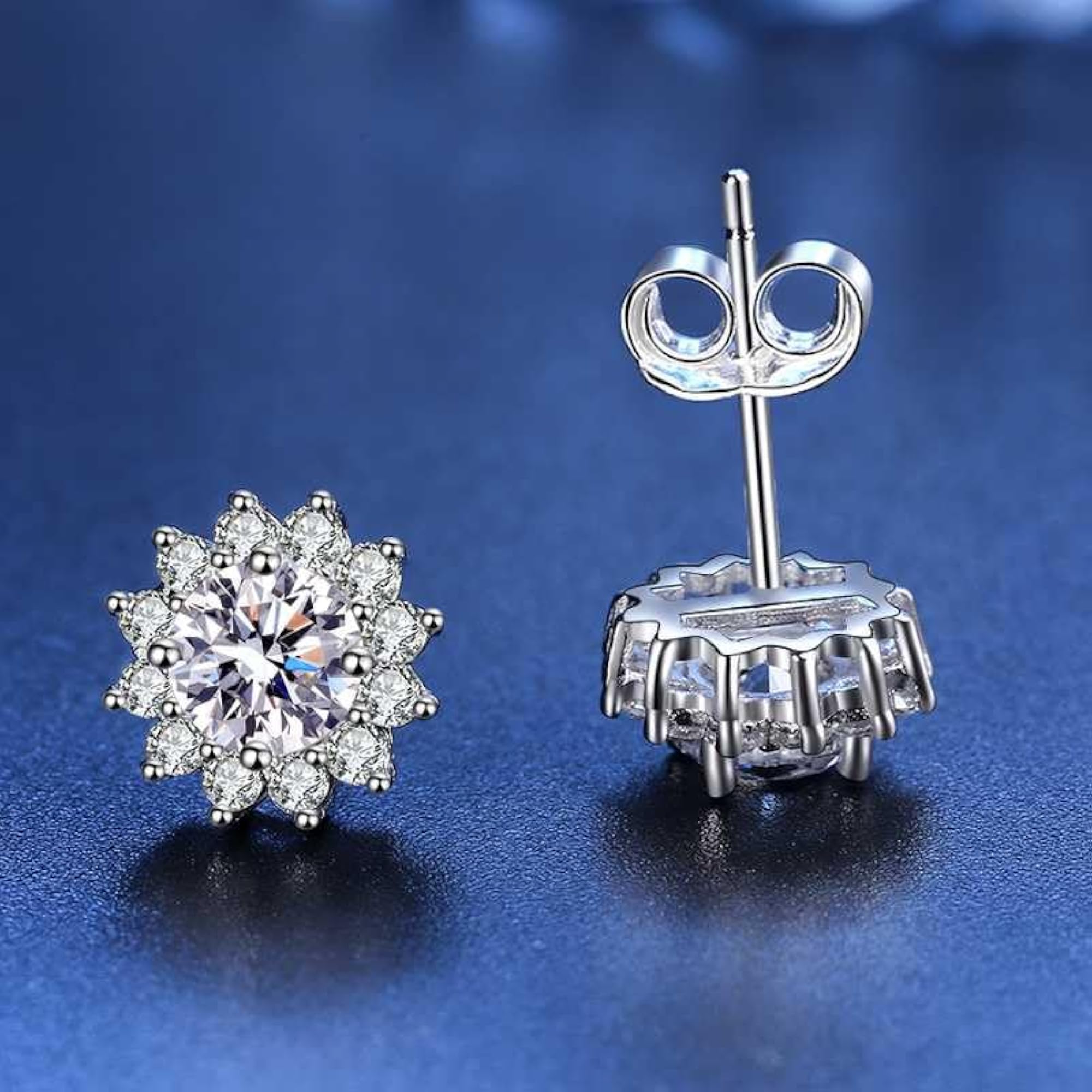 Solitaire Cluster Plated Stud Earring For Earrings Hypoallergenic
