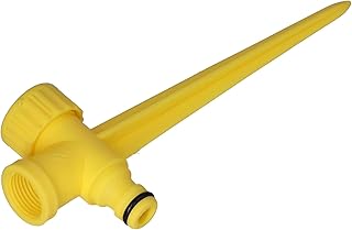 Irrigadores de gramado para quintal, base de espiga, conector de espiga, plástico antiferrugem durável 19,5 x 7 x 3 cm para varandas para irrigação por gotejamento para pátios