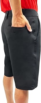 Golf Shorts for Men, 11.5-inch- Inseam Long Extreme Classic-Fit