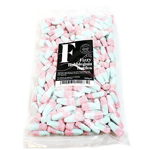 Just Treats Fizzy Bubblegum Bottles (1 Kilo Share Bag)