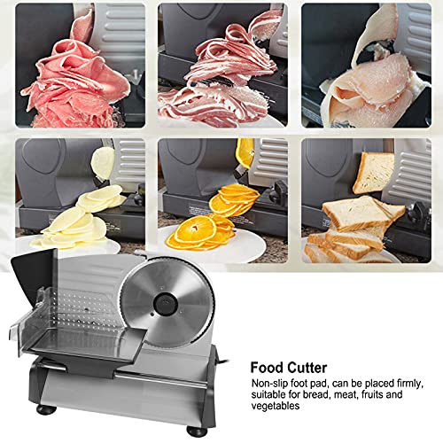 Allesschneider Brotschneidemaschine Elektrische Allesschneider mit 1-15 mm Einstellbarer Dicke Wurstschneidemaschine… – Bild 3