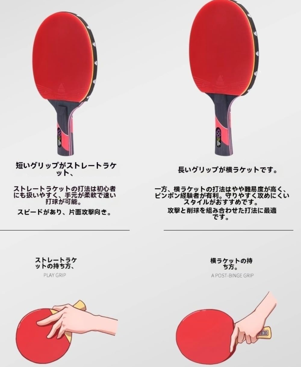 卓球初心者用 ZX-GEAR FIBER