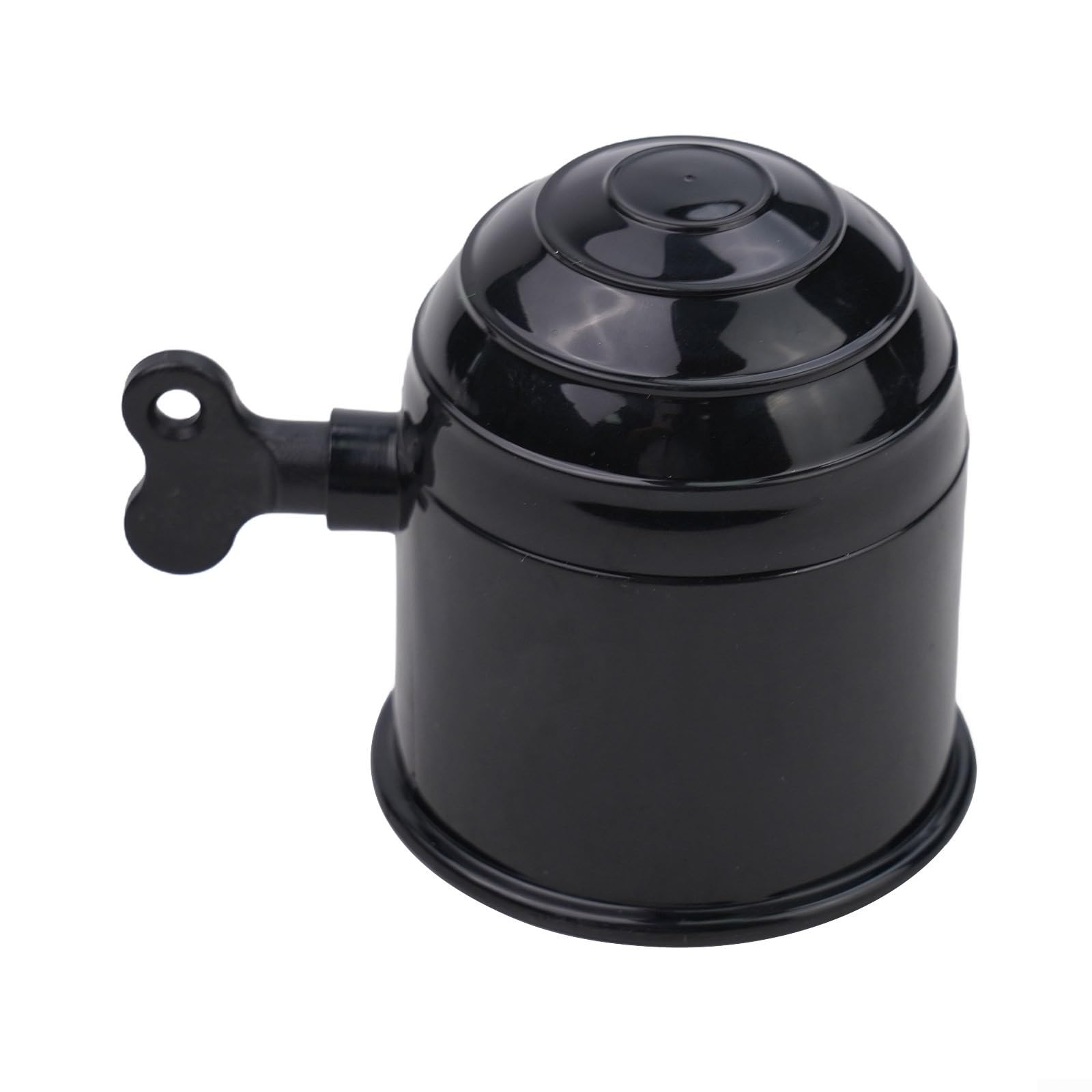 Shophubio 50mm Tow Ball Cover for Car, Truck & Caravan Hitch – Lockable Key-Operated Protective Cap with Anti-Loose Screw, Weatherproof Plastic Tra(BLACK) — view 2