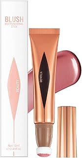 Liquid Blush,Cream Blush Stick,Blushers For Cheeks Make Up,Beauty Blush,Liquid Highlighter,Liquid Contour,Pink Blush,Liquid Blush Wand,Cream Blusher For Mature Skin,Silky & Long-Wearing (#02)