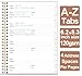 Address Book with Alphabetical Tabs - A5 Telephone & Address Book with Address Contacts, Special Date, Phone, Birthday & Internet Login Password for Home and Office, 6.2