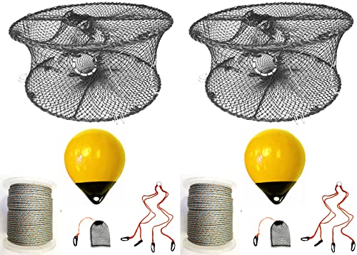 2-Pack of KUFA Sports Foldable Prawn Trap (Stretched Mesh Size:1-3/4