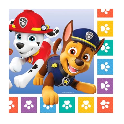 Amscan 9914237 Paw Patrol Tovaglioli 2022-16 Pack