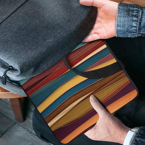Housse ordinateur portable 17" antichoc à rayures colorées - 4
