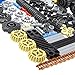 Habow 116pcs Technic Parts - Gears, Axle, Pin, Connector, Wheels, Link Chain, Gear Rack, Steering Wheel, Bush, Hook, Tow Ball, String Reel, Differential. MOC Building Blocks