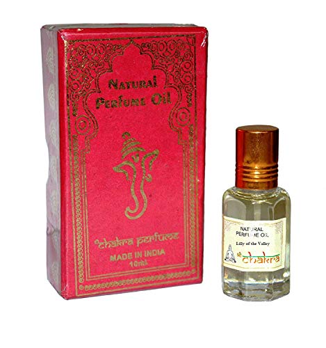 Perfume Oil Chakra Natural Attar Indian Perfume Ittar Alcohol-Free 10 ml (Lily of The Valley)