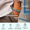 2x Bracelet surfeur set hommes et femmes - boho hippie - accessoires de plage et de festival - fabriqués à la main - 100% coton écologique, imperméable et ajustable (Turquoise beads) #4