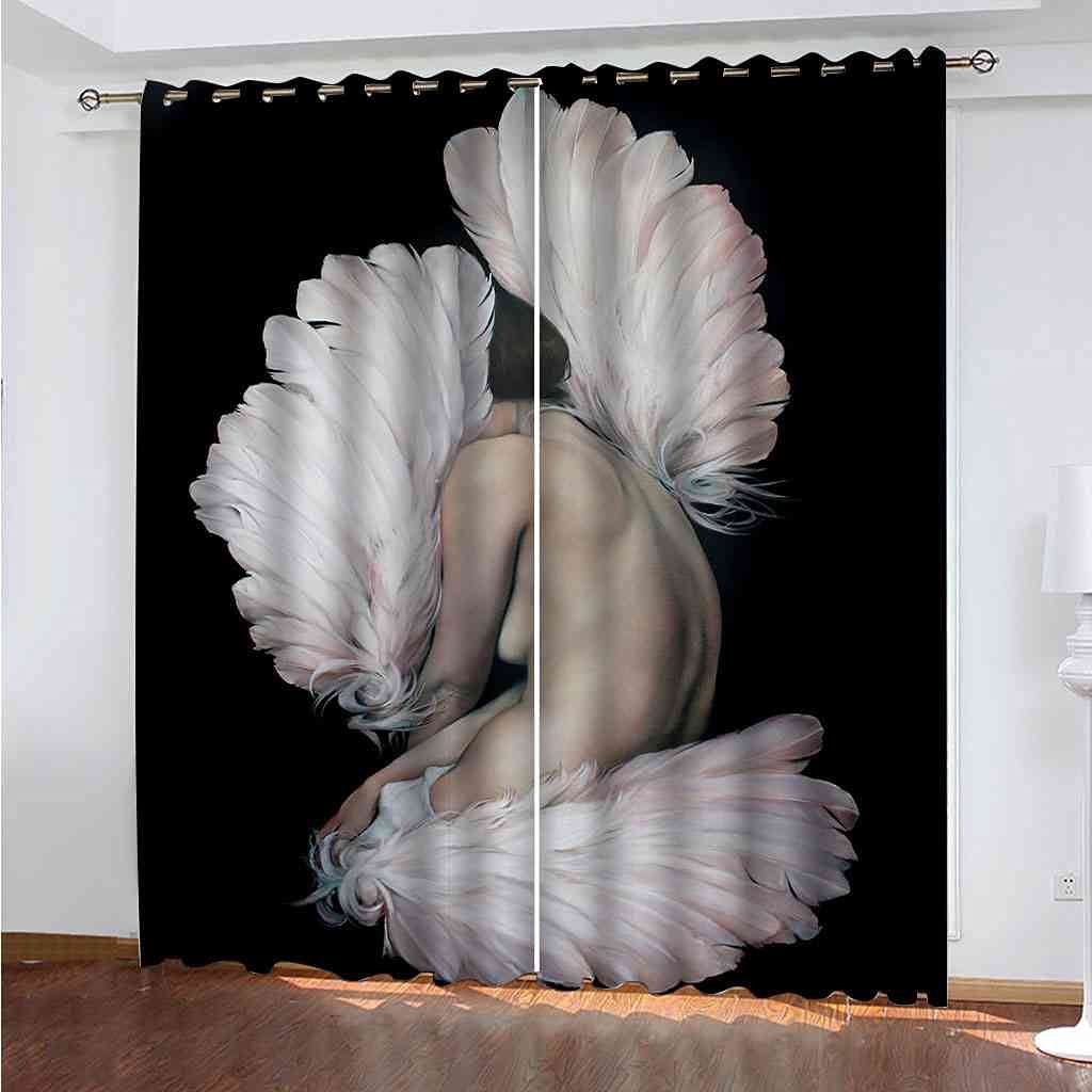 Rideau à oeillets isolant thermique et insonorisation rideau occultant enfant 264x160 cm rose