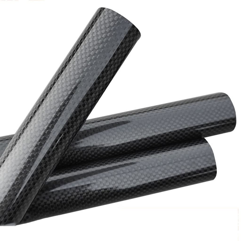 1 Uds. Tubo De Fibra De Carbono 3K, OD 17mm 18mm 19mm 20mm × 500MM Tubo Redondo De Fibra De Carbono Completo For Cometas Y Modelos De Aviones (Color : 19x17x500mm, Size : Twill Glossy)