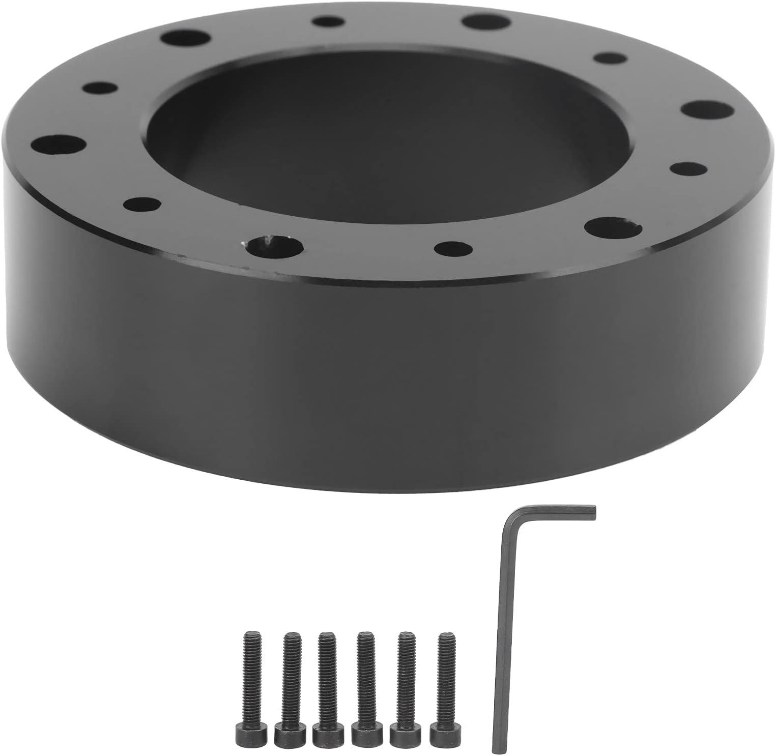 Cryfokt Steering Wheel Spacer, Steering Wheel Hub Gasket 1in for Steering Wheel for Car