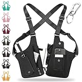 Premium Leather Adjustable Underarm Shoulder Bag for Men & Women, Anti-Theft Invisible Underarm Bag, Water Resistant (Black)