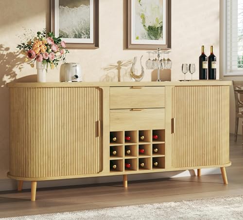 58 Mid-Century Modern Buffet with Wine Storage