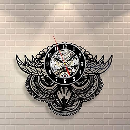 Decorations for Living Room Owl is Need Your Love Nature Retro Vinyl Record Clock Vintage Wall Clock Bird Owl Wall Art Owls Wall Decal Nature Art I Love Owl Wall Clock