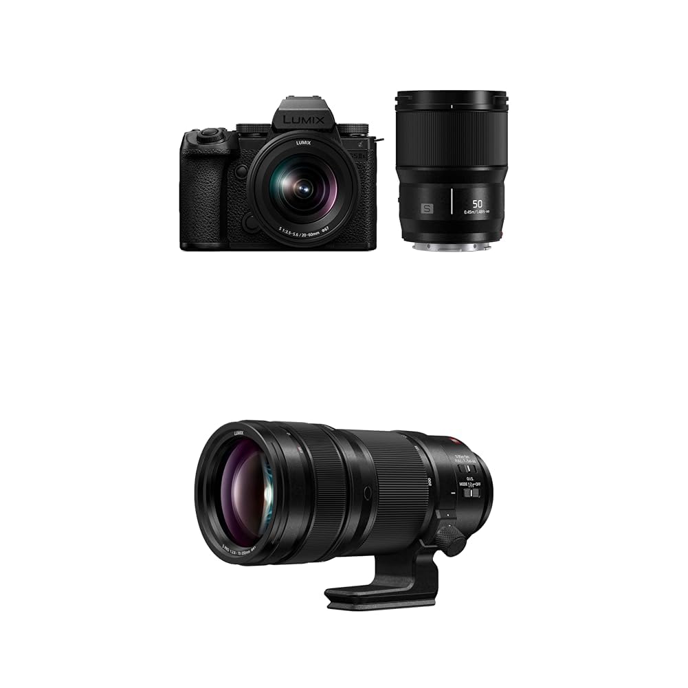 Panasonic LUMIX S5II Mirrorless Camera (DC-S5M2XWK) with LUMIX S PRO 70-200mm F2.8 Telephoto Lens (S-E70200)