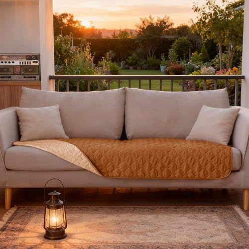 Image of gogobunny 100% Double-Sided Waterproof Dog Bed Cover Pet Blanket Sofa Couch Furniture Protector for Puppy Large Dog Cat, Reversible (30x70 Inch (Pack of 1), Dark Pumpkin /Light Pumpkin)
