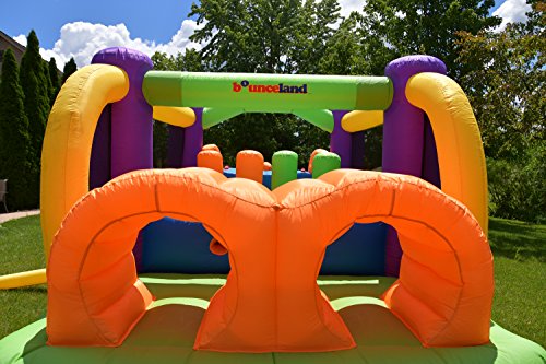 Bounceland 9063 Bounce House Inflatable Bouncer Obstacle Pro-Racer Combo Slides thumb #3