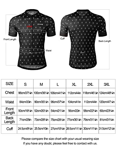 Foto von INBIKE Fahrradtrikot Herren Kurzarm Atmungsaktiv Sommer Radtrikot Trikot für Fahrrad Rennrad T Shirt Fahrradbekleidung Laufen Schwarz L