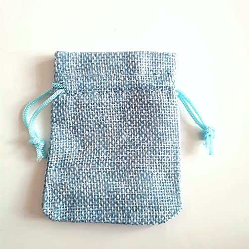 Sacs en tissu avec cordon de serrage 100 pièces vintage en toile de jute naturelle sac cadeau sac en toile de jute cordon de serrage sac emballage bijoux pochettes cadeaux fête sacs en toile de jute
