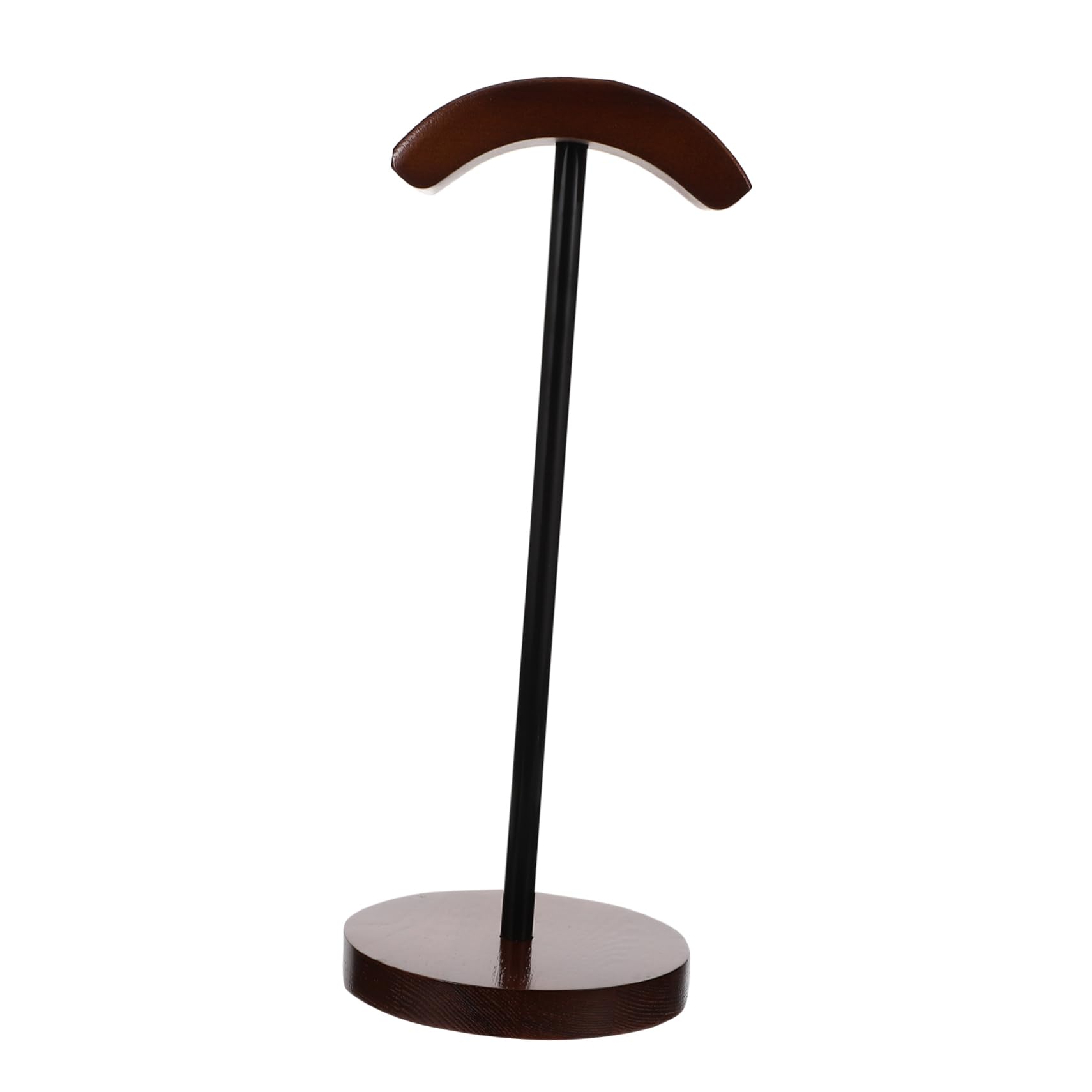 VILLCASE Supporto per Cuffie da Scrivania in Legno Struttura in Metallo, Appoggio per Auricolari Over-ear, Organizer per Scrivania