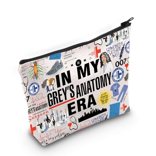 Medical Drama Tv Show Gift in My Grey Era Makeup Bag Doctor Themed Tv Series Gift (Greys Bag EU)