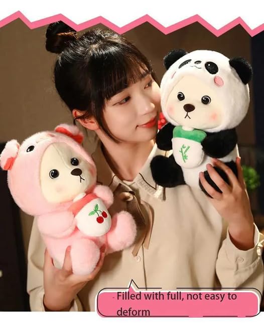 Image of SCOOBA Baby Cap Panda Bear Soft Toys for Kids Babies 23cm Small(Cap Panda Bear)