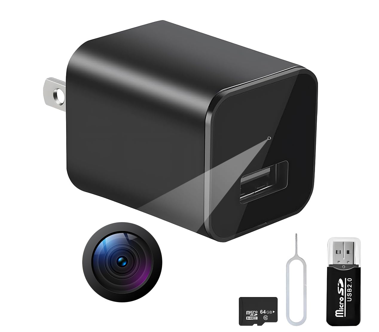 Spy Camera Hidden Camera - 1080P Small Camera with Motion Detection - Nanny Cam for Home Indoor Security