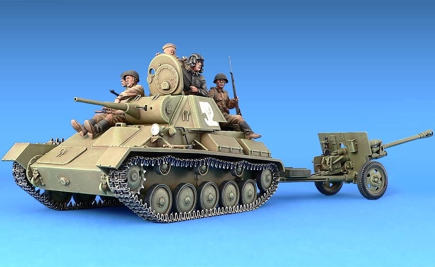 Amazon | ミニアート 【絶版】 1/35 ソビエトT-70M 前期型 ＆ ZIS-3