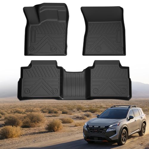 Runine Carbon Fiber Floor Mats for Nissan Rogue...