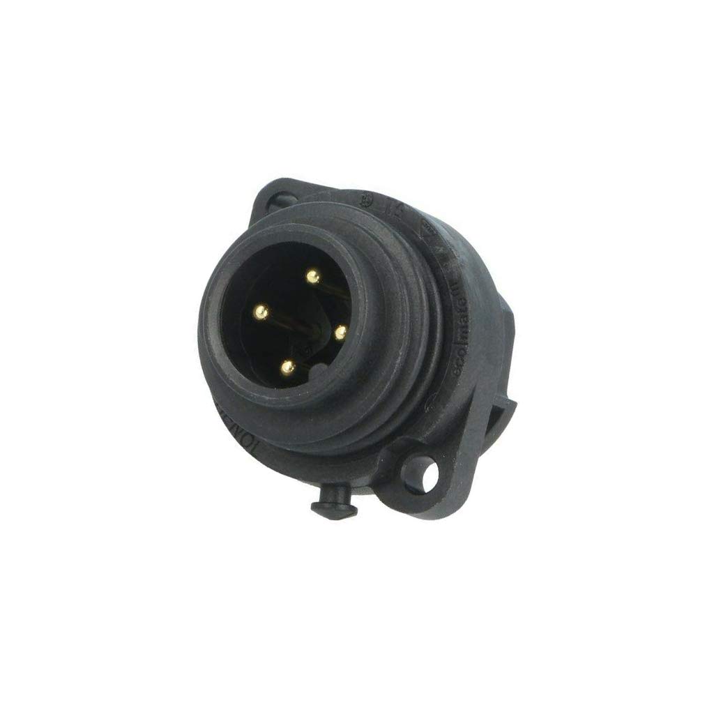 Connecteur rond socle 4 broches mâles à vis IP65 IP67 C016 - 2