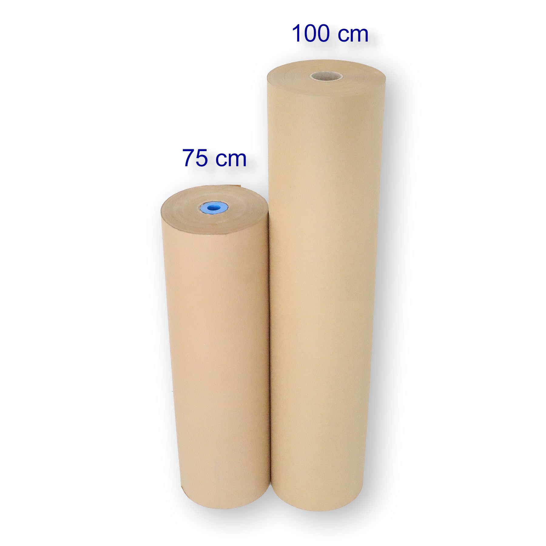 2 Rollen Natronpapier 75cm | 15kg/Rolle | als Packpapier zum Schutz sensibler Artikel | Füllpapier zum Auspolstern von Versandpaketen | Kraftpapierrolle | einfache und umweltfreundliche Verwendung