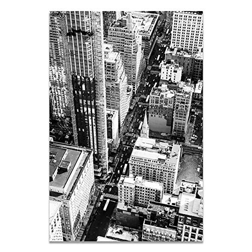 Peinture sur toile Paris Brooklyn noir et blanc impression haute qualité
