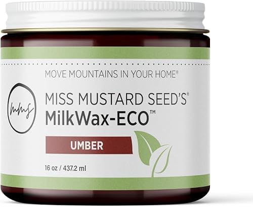 Miniatura 8 de Miss Mustard Seed's MilkWax-ECO - Cera para muebles, madera, armarios, paredes, tablas de cortar y artículos para servir, lavable, totalmente