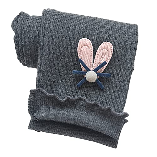 Baby Toddler Kids Girls Footless Tights Cute 3D Bunny Ear Cotton Leggings Knit Ruffle Stocking Pants Fall Winter Clothes