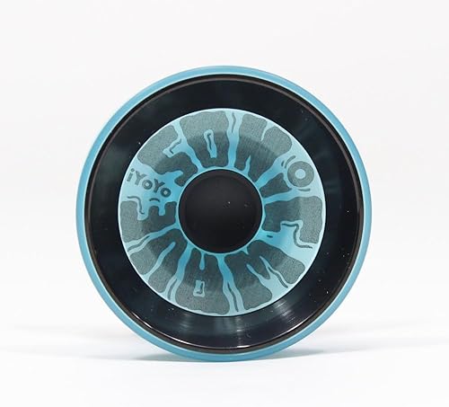 SONicWAVE Yo-Yo - Anillos de acero inoxidable - YoYo de policarbonato (azul claronegro bujeanillo negro)
