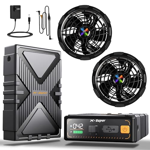 Amazon.co.jp: 【42V超高輸出&2026新登場】ファンバッテリーセット