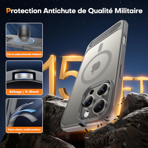 Coque iPhone 16 Pro Max avec béquille réglable pour visionner vos vidéos les mains libres - 3